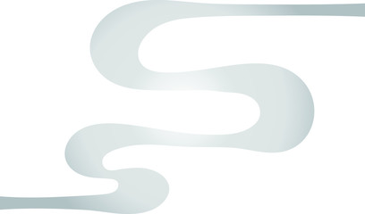 Silver Abstract curve design