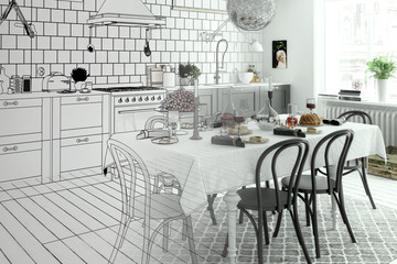 Arrangement of a Kitchen (development)