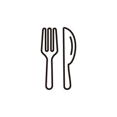 Fork and knife icon symbol