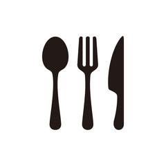 Spoon and fork icon symbol