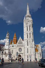 Fototapeta na wymiar travel and european tourism concept.Budapest, Matthias church