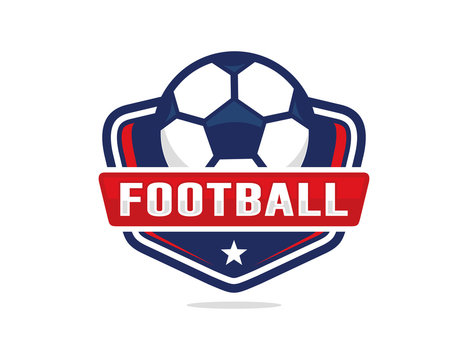 Football soccer logo template