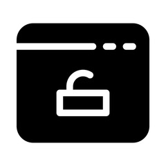 Obraz premium Software Unlock Security Protect Protection Secure vector icon