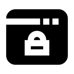 Obraz premium Software Lock Security Protect Protection Secure vector icon