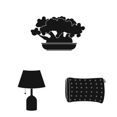 Isolated object of dreams and night sign. Collection of dreams and bedroom stock vector illustration.