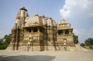 DEVI JAGDAMBA TEMPLE, Facade - South View, Western Group, Khajuraho, Madhya Pradesh, UNESCO World...