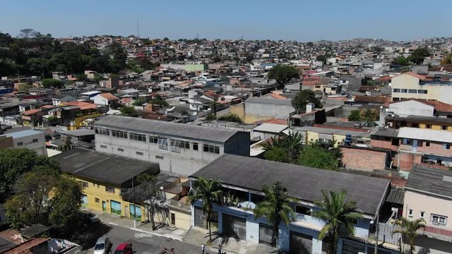 Flying over sao paulo neighbourhood in interlagos district2
