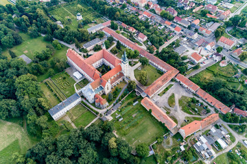 Opactwo cystersow aerial view