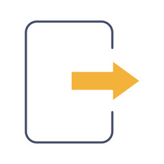Exit button glyph color icon