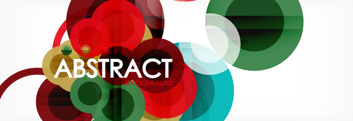 Circle composition abstract background