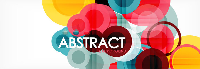 Circle composition abstract background