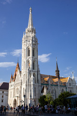 Fototapeta na wymiar travel and european tourism concept.Budapest, Matthias church