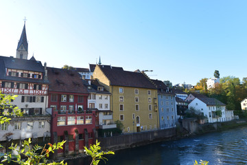 Obraz premium Altstadt Brug im Kanton Aargau 