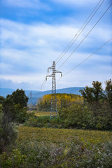 Obraz premium Pylônes électrique