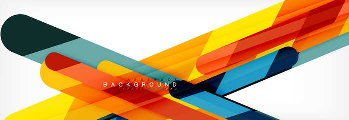 Abstract colorful lines, modern geometric background design