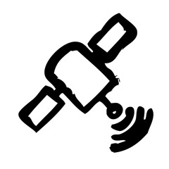 Satellite News Report Business Journalist Information vector icon