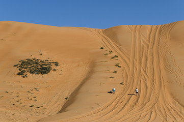 Arrampicata sulle dune