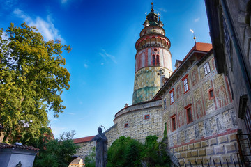Fototapeta na wymiar Cesky Krumlov castle in the czech republic
