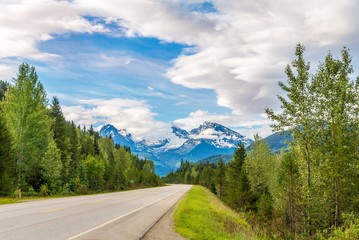 Scenery road of Thompson river valley in British Columbia - Canada