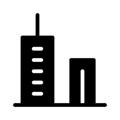 Skyscraper Finance Money Cash Bank vector icon