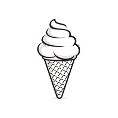 Ice cream logo template