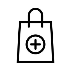 Shopping E Commerce Shoping Bag Sell Add vector icon