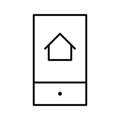 Smarthome Smartphone Technology Devices Equipment Automation Big Data vector icon