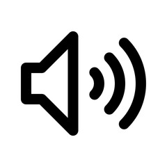 Speaker Interface UI UX Software App vector icon