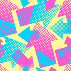 Arrows seamless geometric trendy pattern.