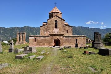 Fototapeta na wymiar Armenia, Odzun Church in Armenia near Alawerdi, 6th century