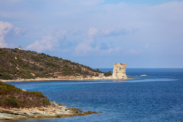 Fototapeta na wymiar Saint-Florent und Torra di Mortella auf Korsika