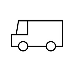 Truck City Town Map Locations vector icon