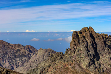 Obraz premium Berge Gipfel auf Korsika 