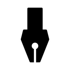 Stylograph Fountain Pen Draw Business Stationary Office Desk vector icon