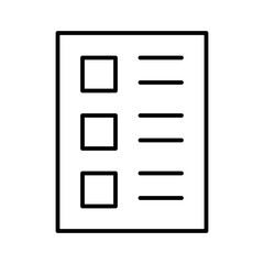 Storyboard List Planning Project Management Business Office Working vector icon