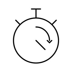 Stoppwatch 2 Time Watch Timer Countdown vector icon