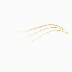 Vector gold glitter wave abstract background, golden sparkles on white background, vip design template