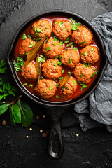 Beef meatballs in tomato sauce