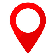 Maps pin. Location map icon. Location pin. Pin icon vector.