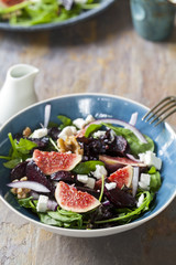 Roast beetroot, figs and feta salad