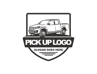 Pick Up car logo template