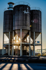 Sonnenaufgang Industrie