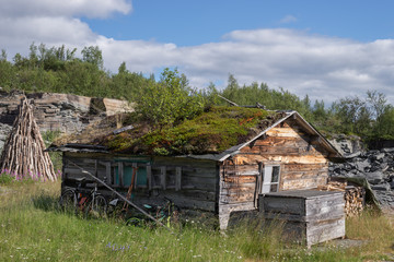 old wooden cabin