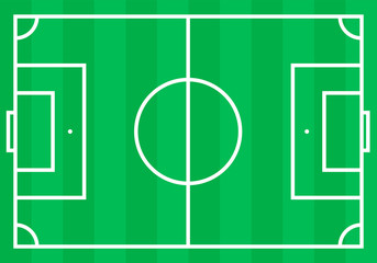 Soccer field vector icon, football stadion sign. Modern flat symbol isolated on white background