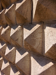 Marble diamond shapes / pyramids 