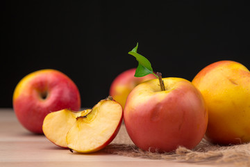 Ripe juicy apples