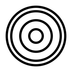 Target Interface App Gui Software Buttons vector icon