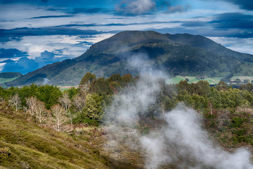 Craters of The Moon, landscape of beautiful geysers, Taupo - New Zealand