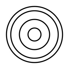 Target Interface App Gui Software Buttons vector icon