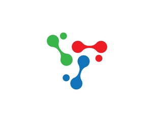 molecule logo icon vector design